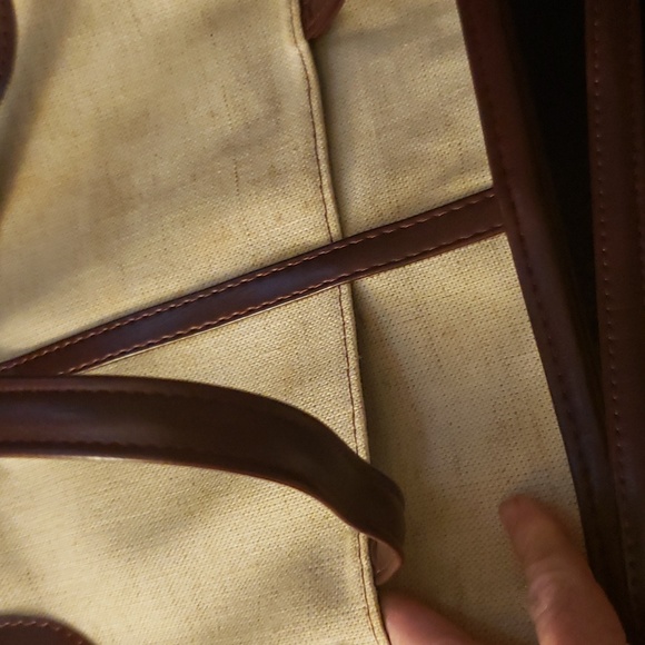 👜FS Originals canvas and leather shoulder bag 👜 - Picture 6 of 6